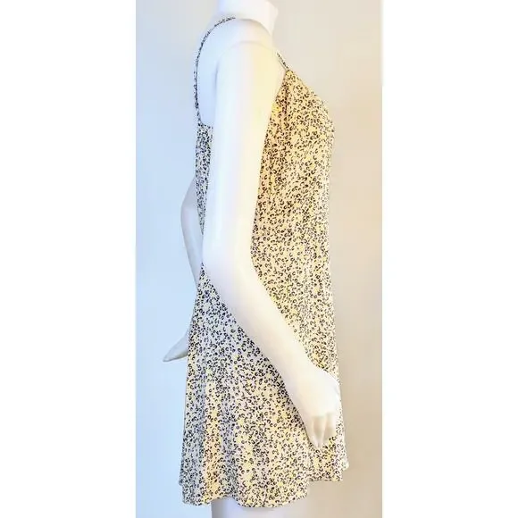 Calvin Klein Skater Minidress Sundress Medium Beige Black Leopard Print NEW - Picture 8 of 12